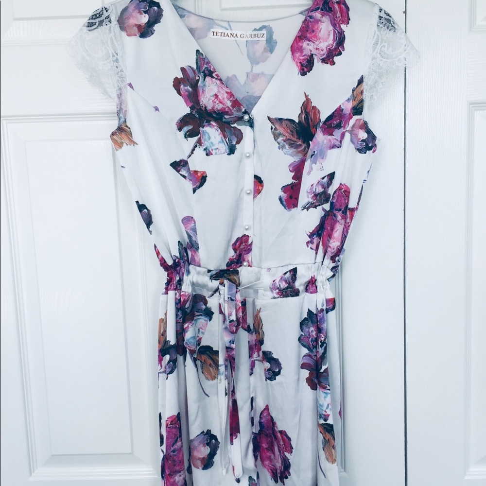 *3 for $12 sale*  Floral silk romper
